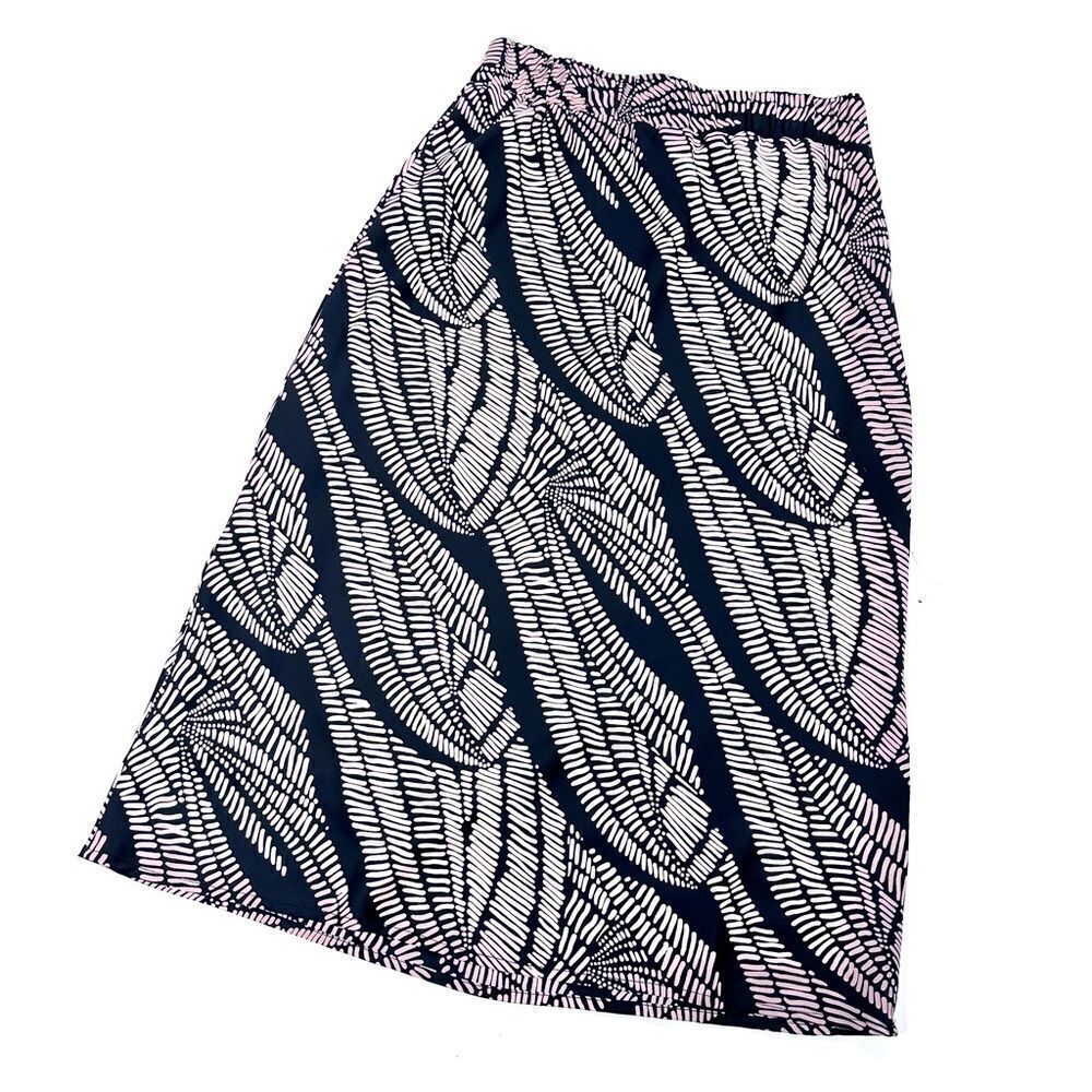 Peyton Jensen maxi length print chiffon skirt M